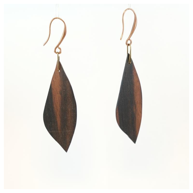 Modèle "Feuille bicolore cuivre"