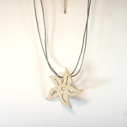 Modèle "Narcisse bicolore/biface - lanière coton"