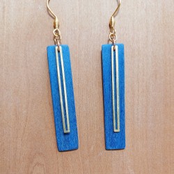 Rectangle bleu métal